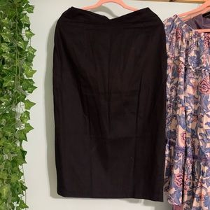 Black pencil skirt